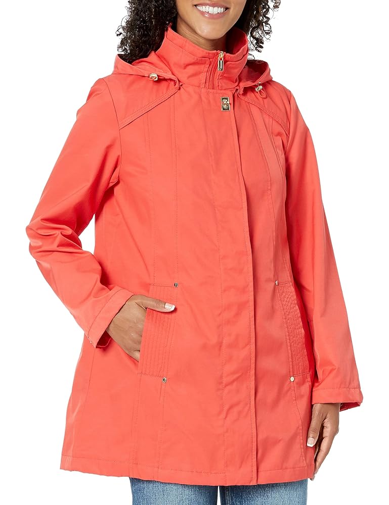Amazon.com: Jones New York Women's Raincoat, Watermelon